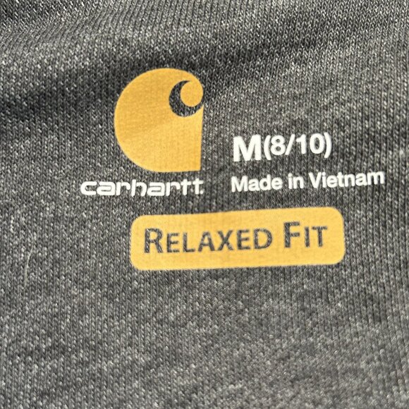 Carhartt Clarksburg Full Zip Hoodie Medium Gray Fleece 102788 Workwear Outdoor - Picture 6 of 12
